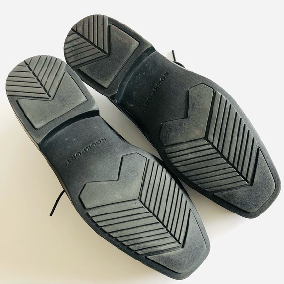 Rockport Black Leather Square Toe Oxfords - Picture 11 of 12